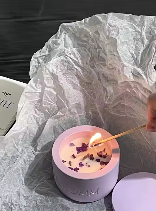 ceramic scented candle