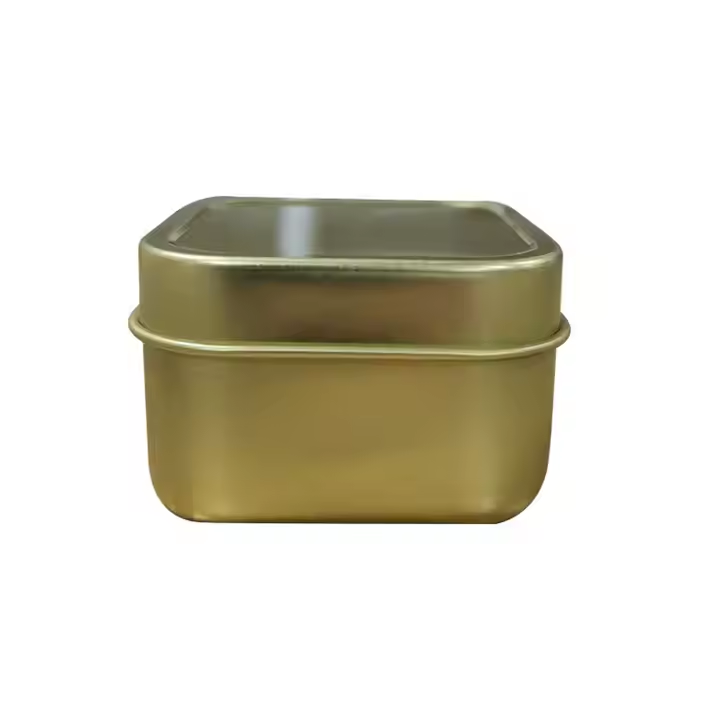 Small metal travel candle set
