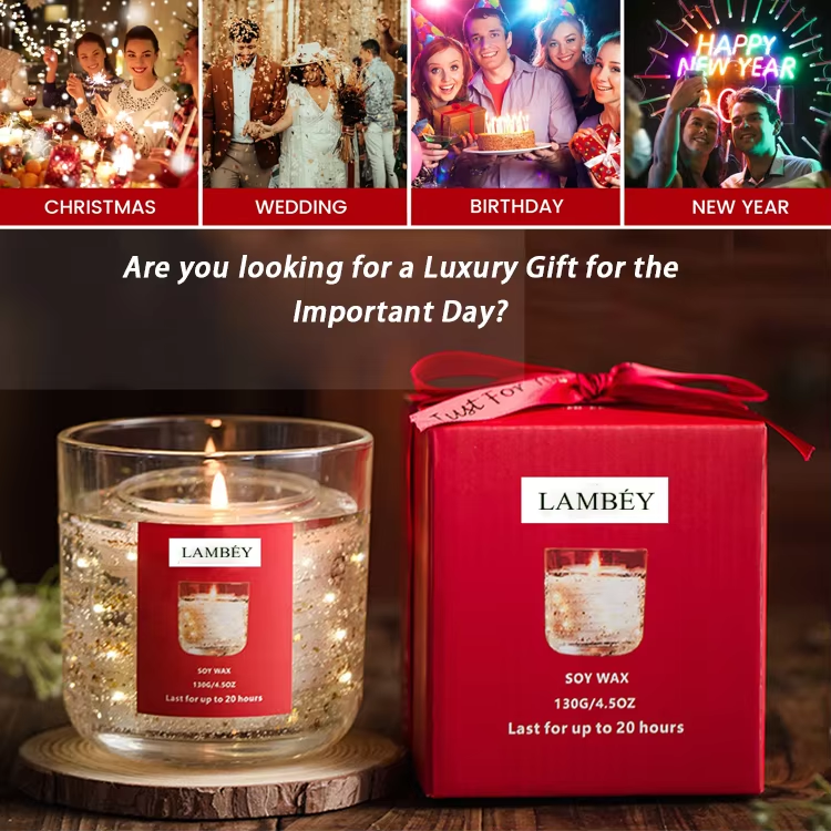 Lambey candle factory supply Light Up shining Candle custom logo private design label LED candle