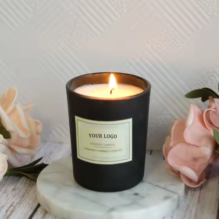 Home Decor Custom candle soy wax glass jar with lid