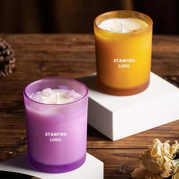 Home Decor Custom candle soy wax glass jar with lid