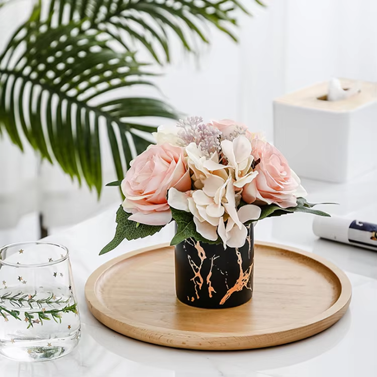 Lambey Best Selling Customized elegant Marbling multi-color candle jars scented candles for healing and relax