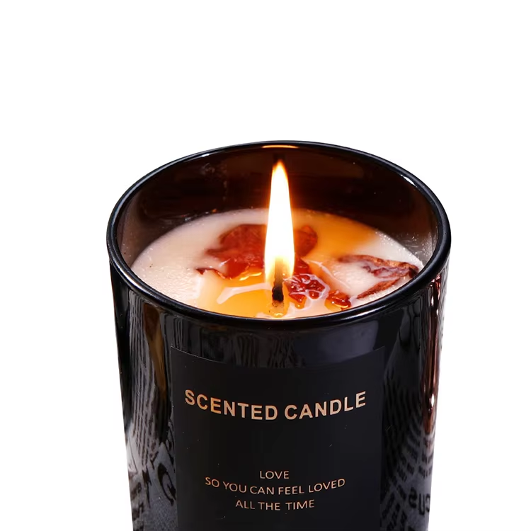 Home Decor Custom candle soy wax glass jar with lid
