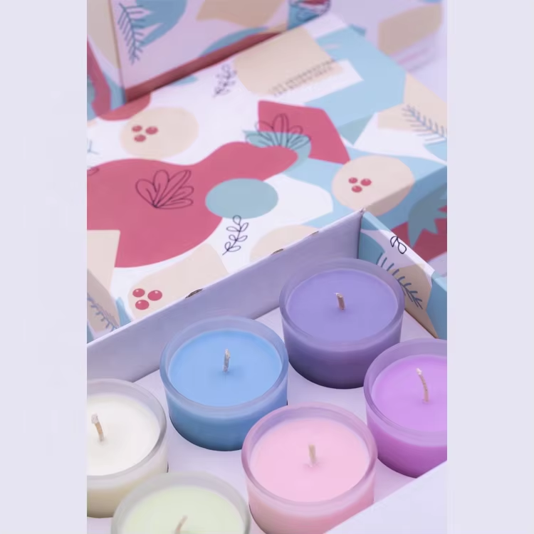Glass jar gift set soybean wax scented candle