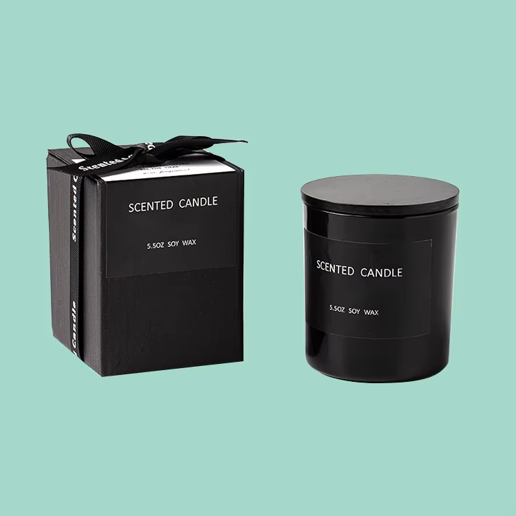 Home Decor Custom candle soy wax glass jar with lid