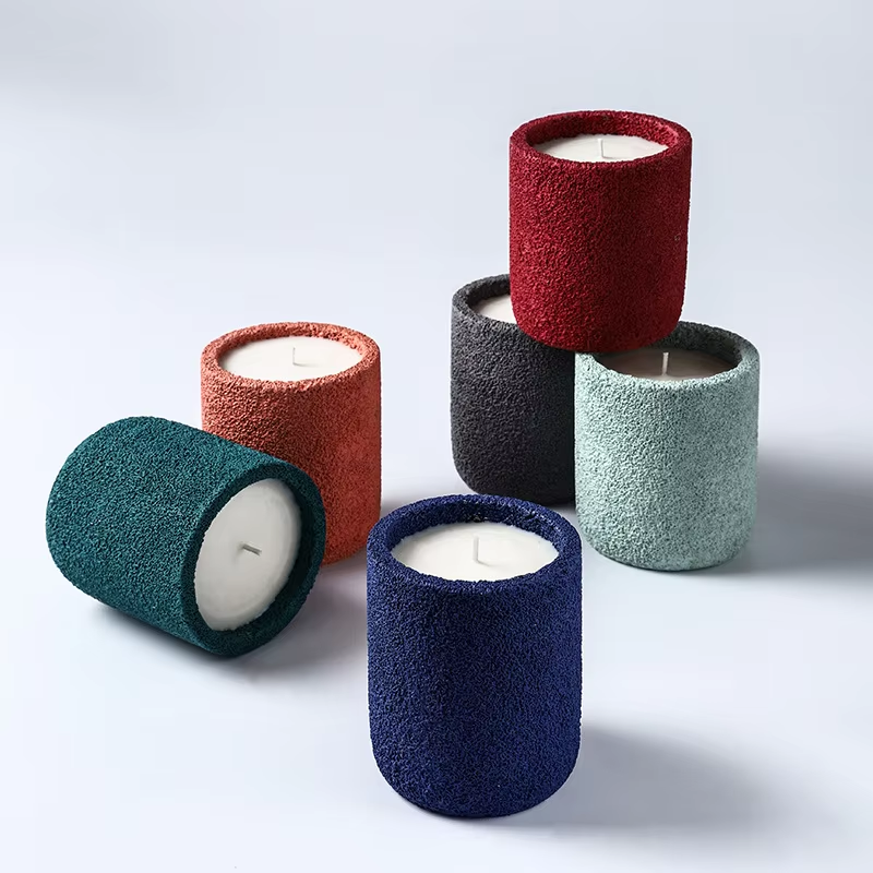 Cement scented candle